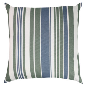 CAPA DE ALMOFADA ACQUA - LISTRADO VERDE E AZUL 43x43