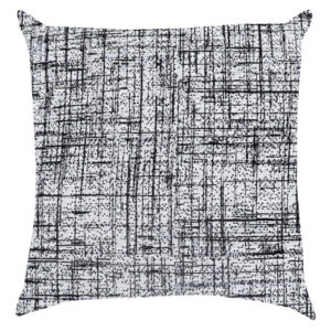 ALMOFADA CHEIA JACQUARD - TEXTURA PRETA 43X43