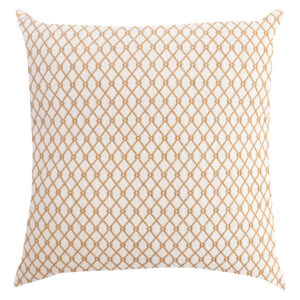 ALMOFADA CHEIA JACQUARD PRADA - LOSANGO MOSTARDA 43X43