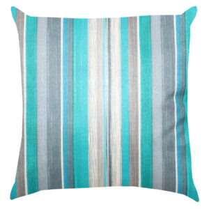 CAPA DE ALMOFADA VELUDO ESTAMPADO MARSELHA - LISTRAS VERDES 43X43