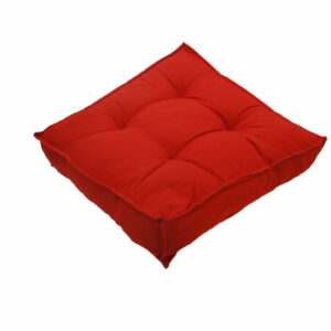 FUTON ALTO - ALGODÃO LISO VERMELHO